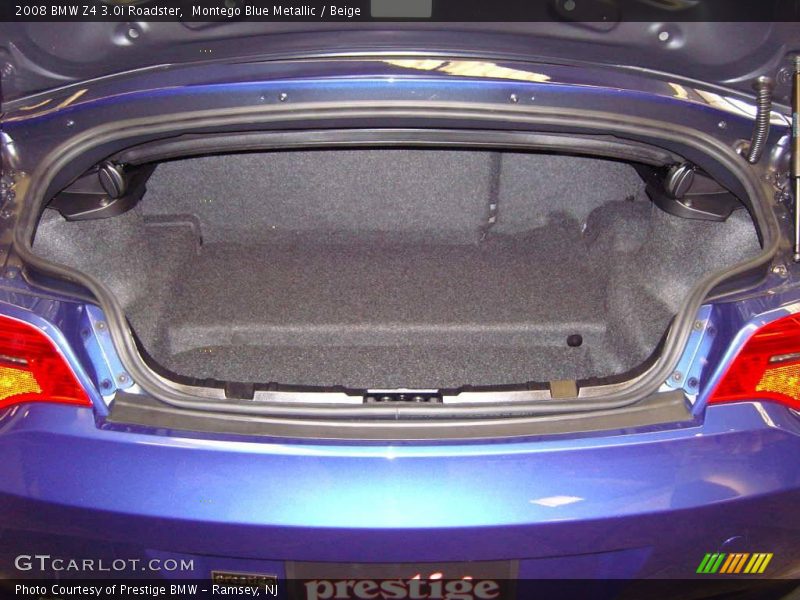 Montego Blue Metallic / Beige 2008 BMW Z4 3.0i Roadster