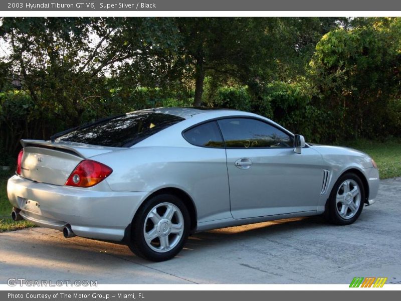 Super Silver / Black 2003 Hyundai Tiburon GT V6