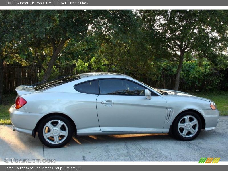 Super Silver / Black 2003 Hyundai Tiburon GT V6