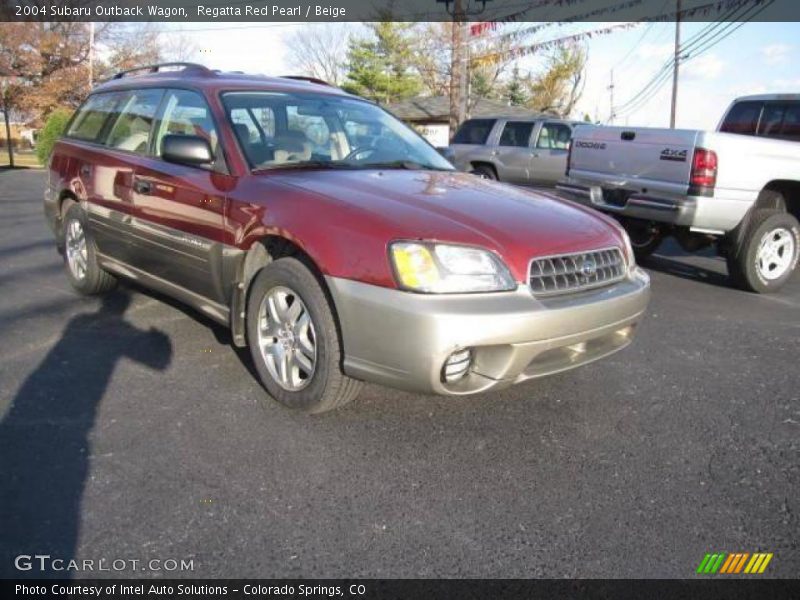 Regatta Red Pearl / Beige 2004 Subaru Outback Wagon