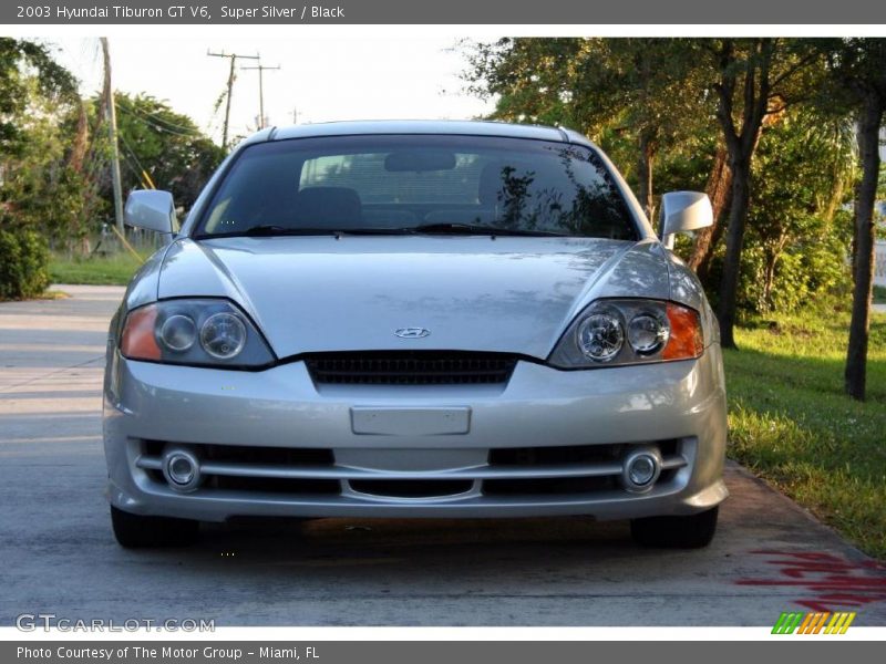 Super Silver / Black 2003 Hyundai Tiburon GT V6
