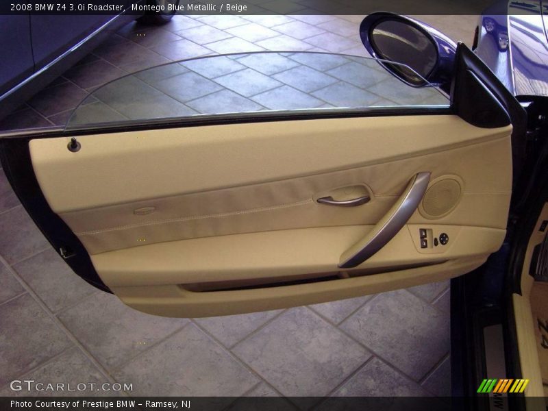 Montego Blue Metallic / Beige 2008 BMW Z4 3.0i Roadster