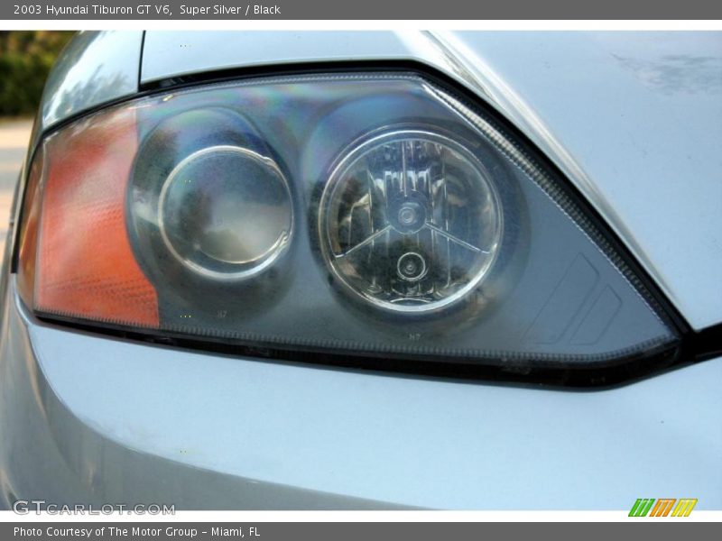 Super Silver / Black 2003 Hyundai Tiburon GT V6