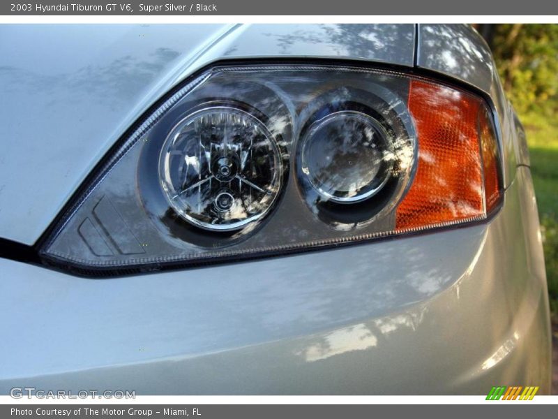 Super Silver / Black 2003 Hyundai Tiburon GT V6