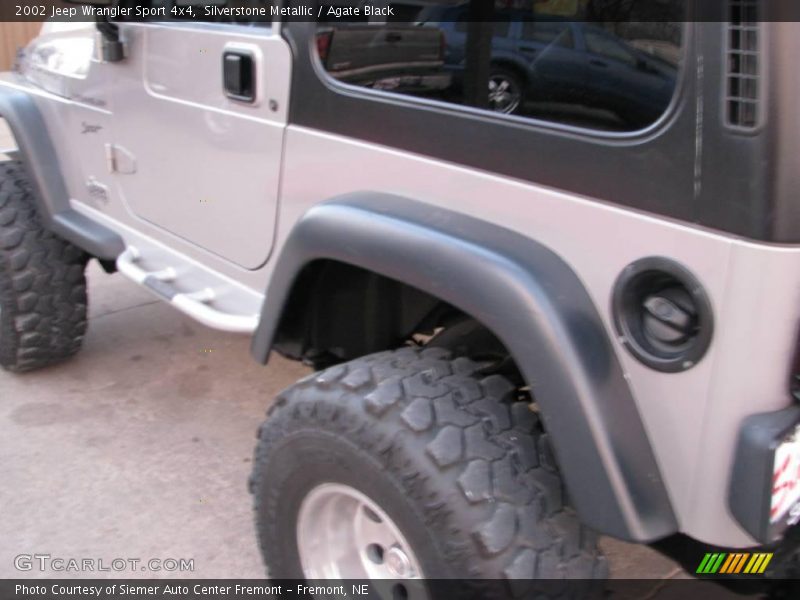 Silverstone Metallic / Agate Black 2002 Jeep Wrangler Sport 4x4