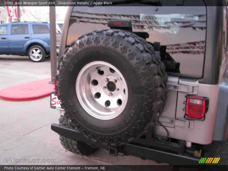 Silverstone Metallic / Agate Black 2002 Jeep Wrangler Sport 4x4