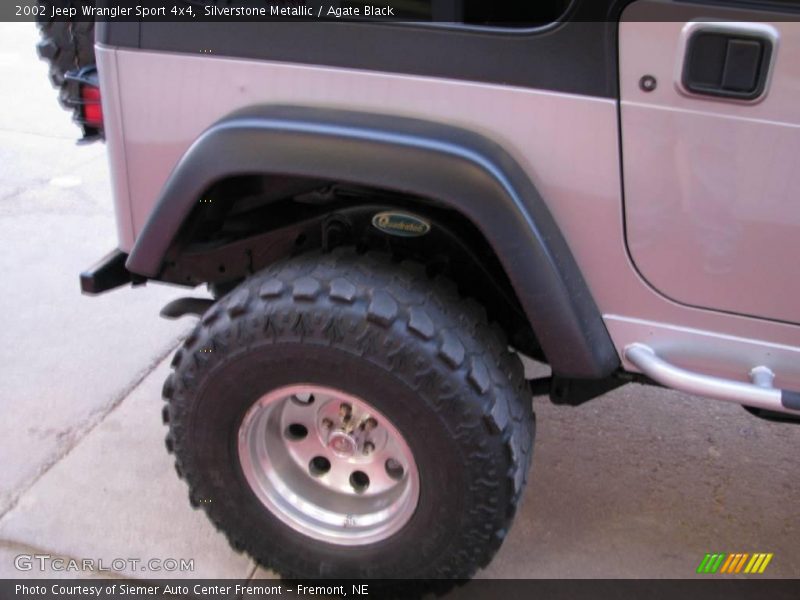 Silverstone Metallic / Agate Black 2002 Jeep Wrangler Sport 4x4