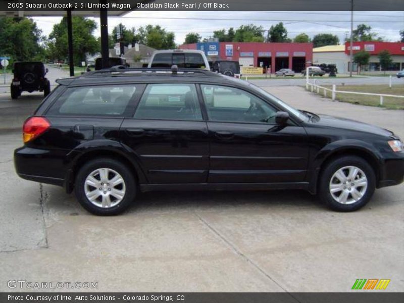 Obsidian Black Pearl / Off Black 2005 Subaru Outback 2.5i Limited Wagon