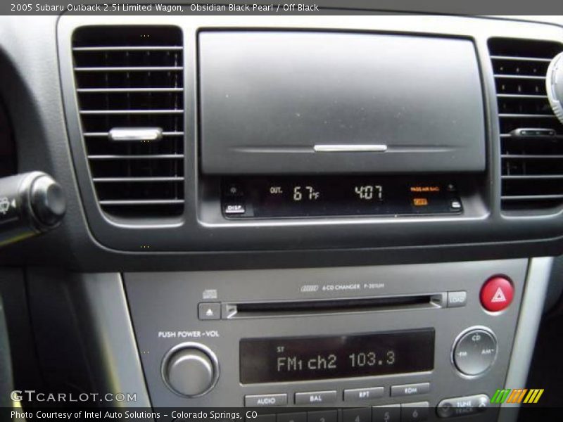 Obsidian Black Pearl / Off Black 2005 Subaru Outback 2.5i Limited Wagon