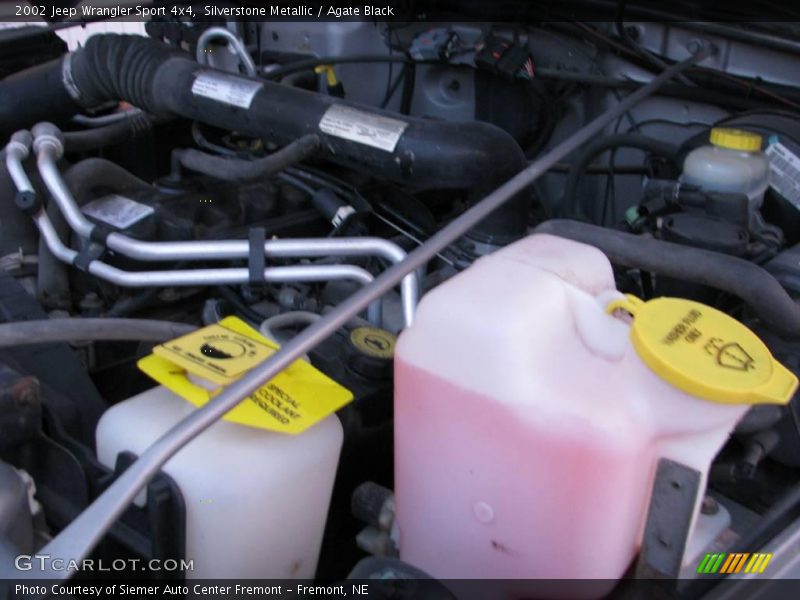 Silverstone Metallic / Agate Black 2002 Jeep Wrangler Sport 4x4