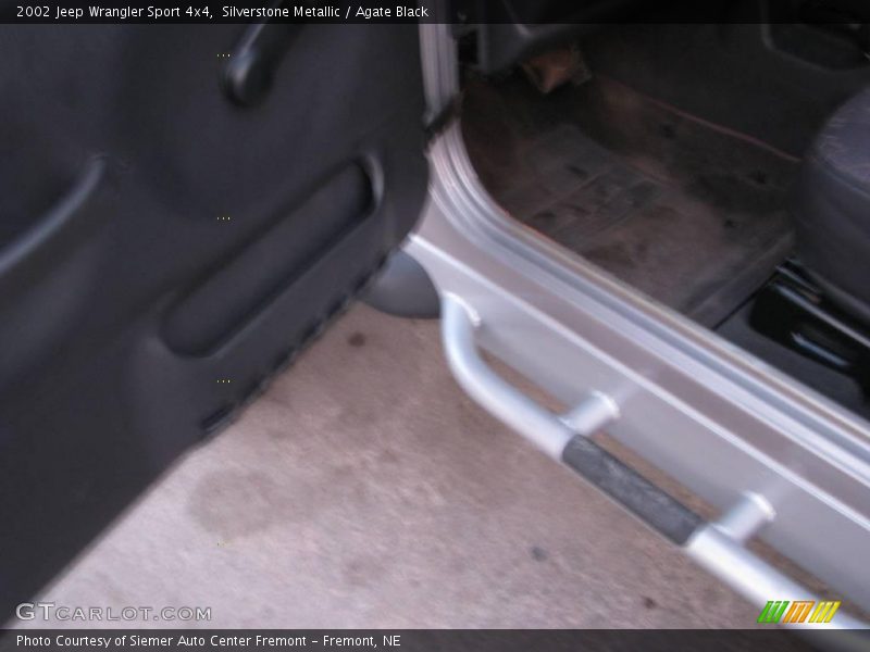 Silverstone Metallic / Agate Black 2002 Jeep Wrangler Sport 4x4