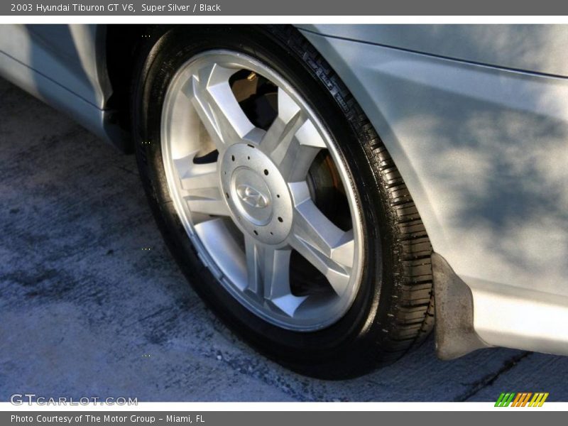 Super Silver / Black 2003 Hyundai Tiburon GT V6