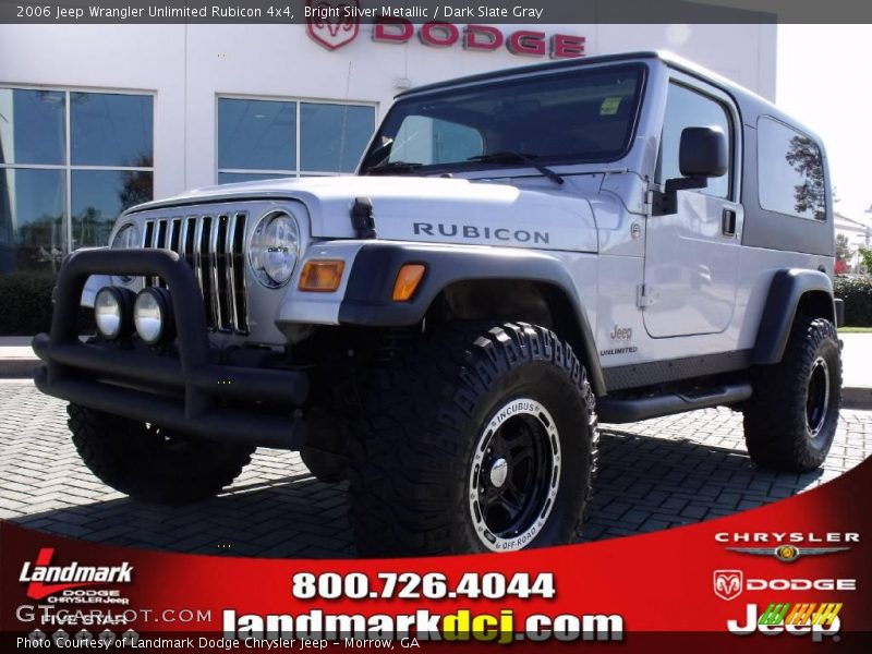 Bright Silver Metallic / Dark Slate Gray 2006 Jeep Wrangler Unlimited Rubicon 4x4
