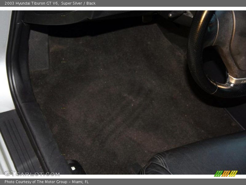 Super Silver / Black 2003 Hyundai Tiburon GT V6