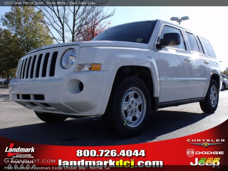Stone White / Dark Slate Gray 2010 Jeep Patriot Sport