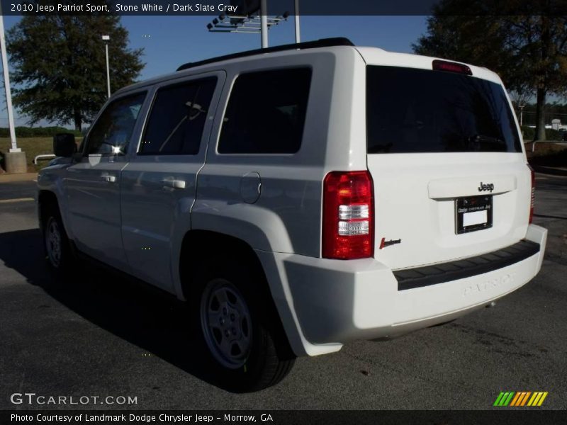 Stone White / Dark Slate Gray 2010 Jeep Patriot Sport