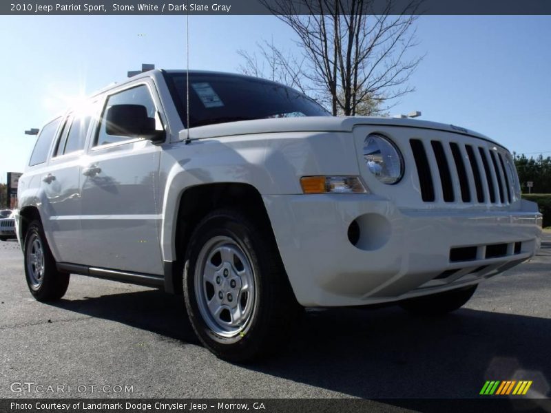 Stone White / Dark Slate Gray 2010 Jeep Patriot Sport
