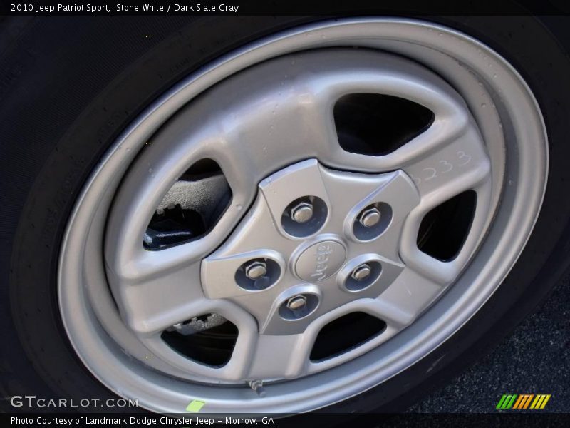 Stone White / Dark Slate Gray 2010 Jeep Patriot Sport