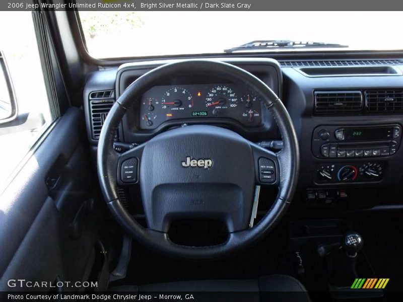 Bright Silver Metallic / Dark Slate Gray 2006 Jeep Wrangler Unlimited Rubicon 4x4
