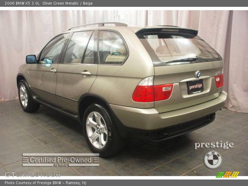 Olivin Green Metallic / Beige 2006 BMW X5 3.0i