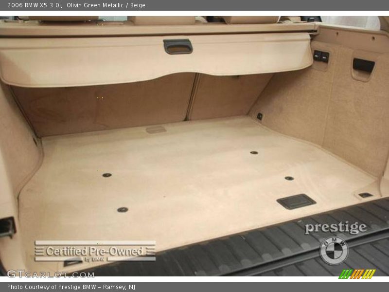 Olivin Green Metallic / Beige 2006 BMW X5 3.0i