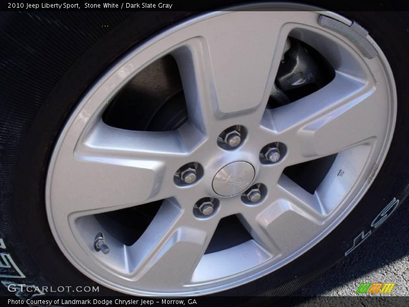 Stone White / Dark Slate Gray 2010 Jeep Liberty Sport