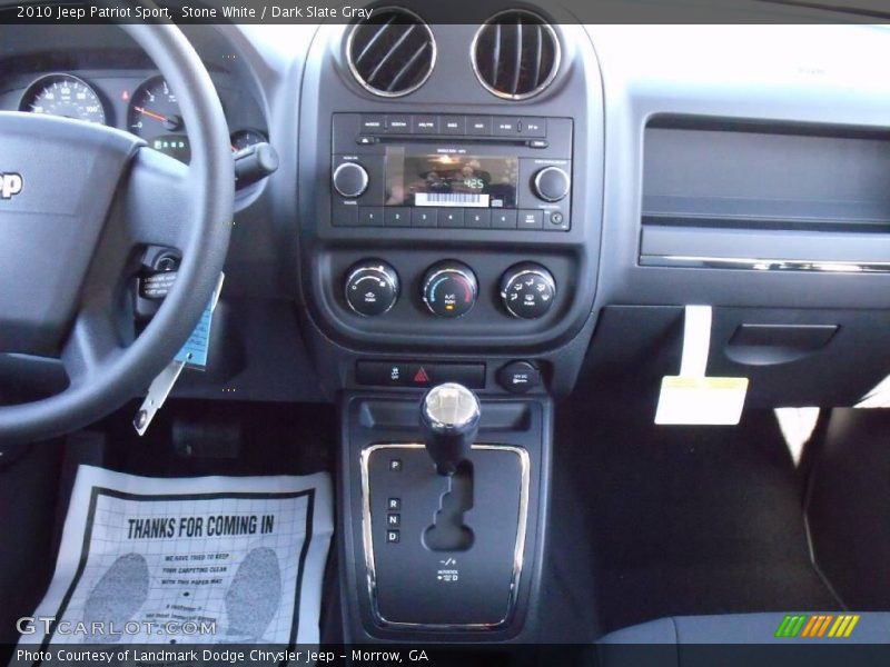 Stone White / Dark Slate Gray 2010 Jeep Patriot Sport