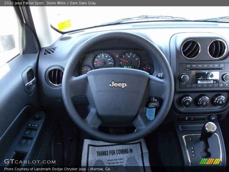 Stone White / Dark Slate Gray 2010 Jeep Patriot Sport