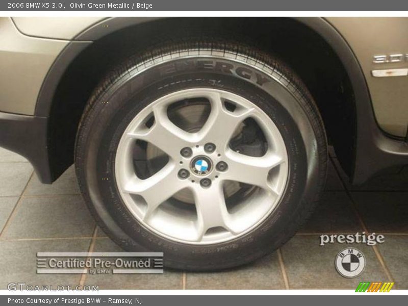 Olivin Green Metallic / Beige 2006 BMW X5 3.0i