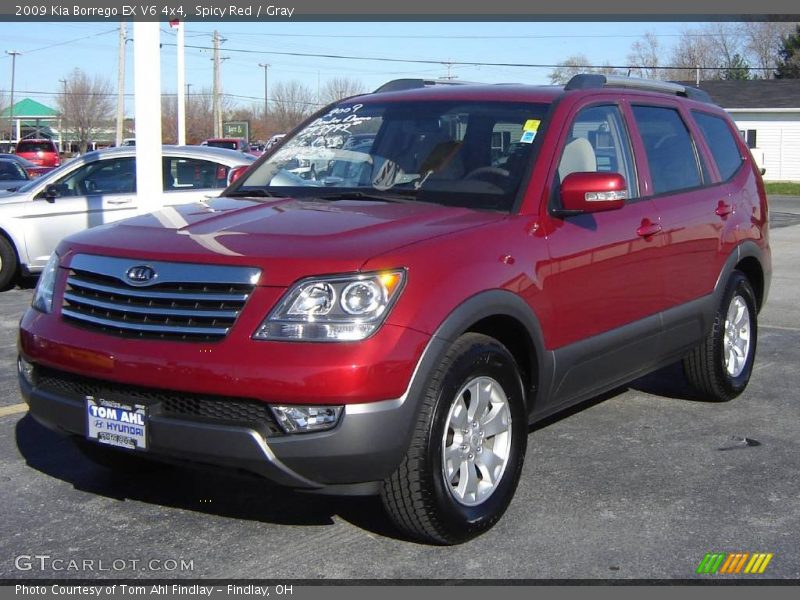 Spicy Red / Gray 2009 Kia Borrego EX V6 4x4