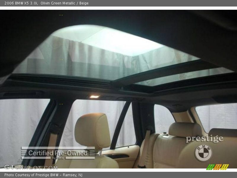 Olivin Green Metallic / Beige 2006 BMW X5 3.0i