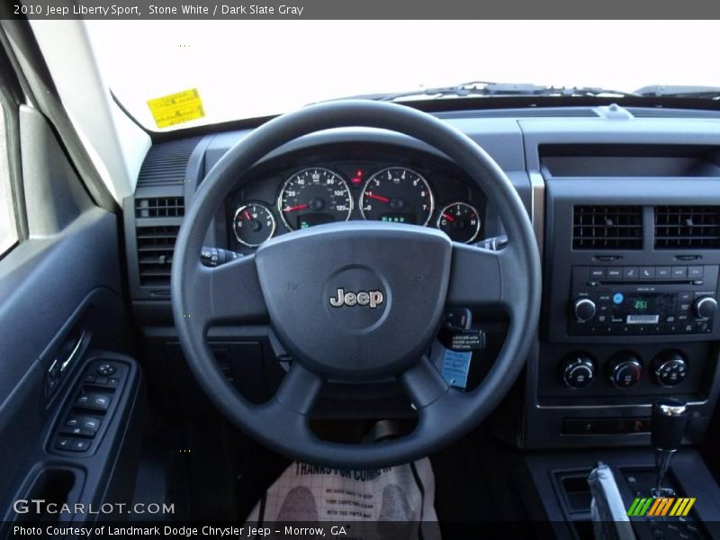 Stone White / Dark Slate Gray 2010 Jeep Liberty Sport