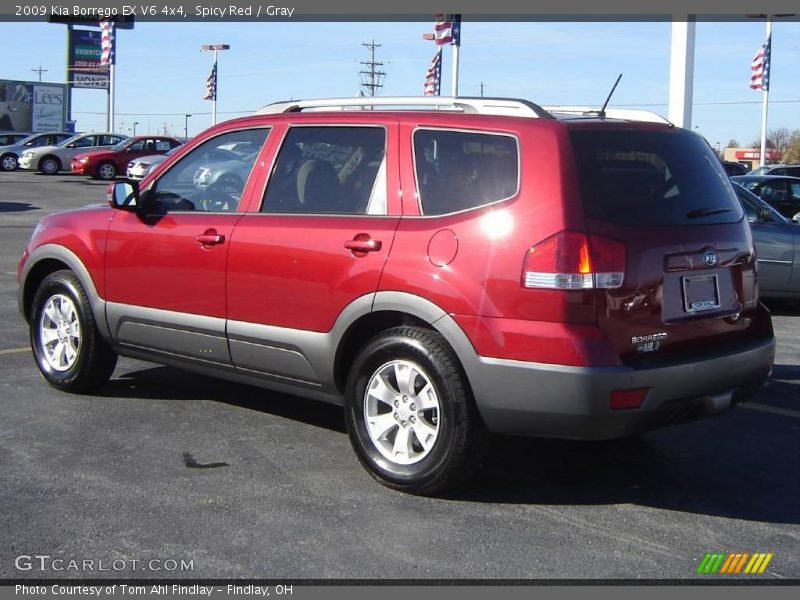 Spicy Red / Gray 2009 Kia Borrego EX V6 4x4