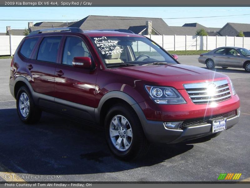 Spicy Red / Gray 2009 Kia Borrego EX V6 4x4