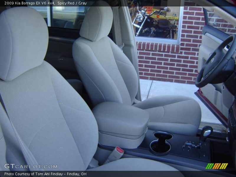 Spicy Red / Gray 2009 Kia Borrego EX V6 4x4