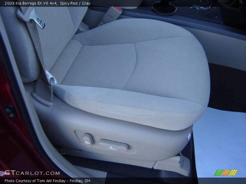 Spicy Red / Gray 2009 Kia Borrego EX V6 4x4