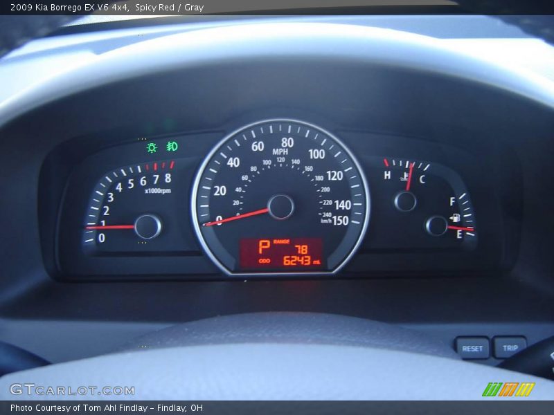 Spicy Red / Gray 2009 Kia Borrego EX V6 4x4