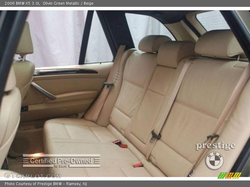 Olivin Green Metallic / Beige 2006 BMW X5 3.0i