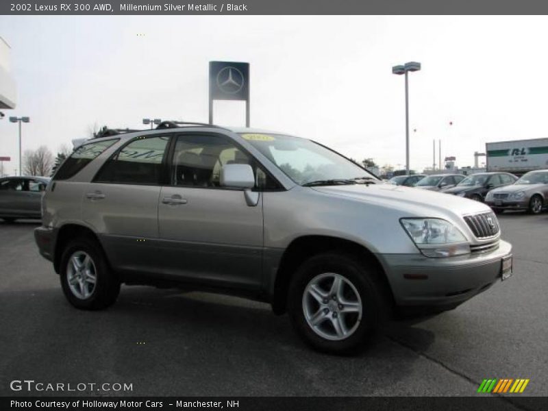 Millennium Silver Metallic / Black 2002 Lexus RX 300 AWD