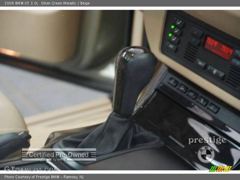 Olivin Green Metallic / Beige 2006 BMW X5 3.0i