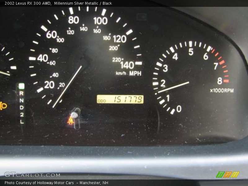 Millennium Silver Metallic / Black 2002 Lexus RX 300 AWD