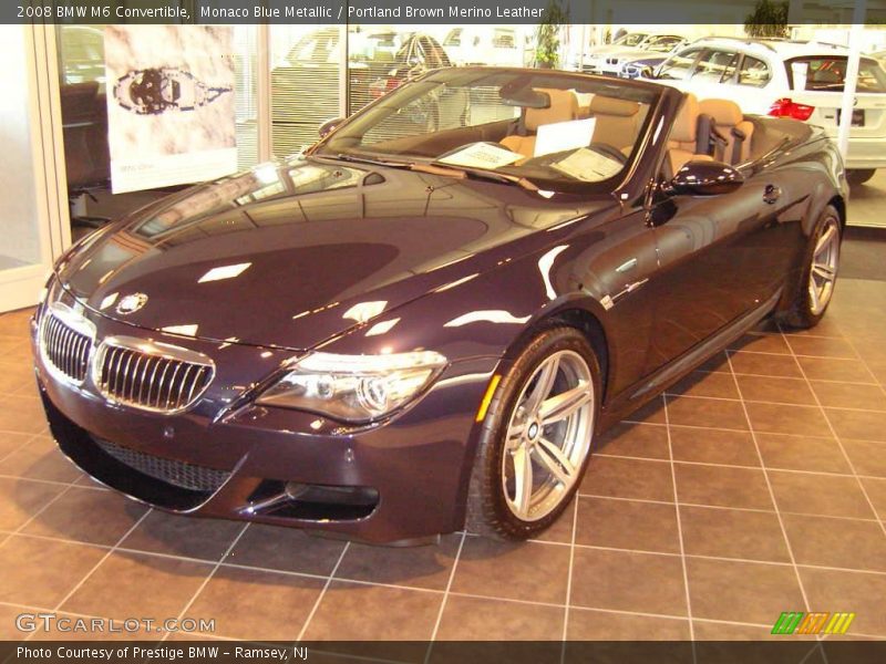 Monaco Blue Metallic / Portland Brown Merino Leather 2008 BMW M6 Convertible