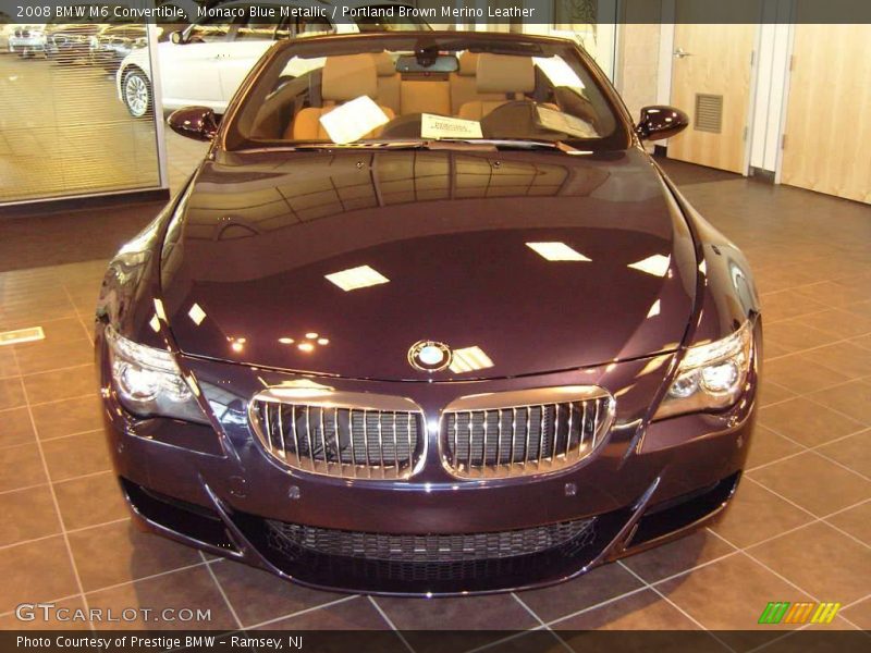 Monaco Blue Metallic / Portland Brown Merino Leather 2008 BMW M6 Convertible