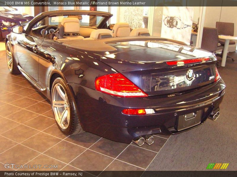 Monaco Blue Metallic / Portland Brown Merino Leather 2008 BMW M6 Convertible