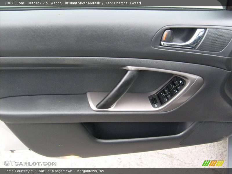 Brilliant Silver Metallic / Dark Charcoal Tweed 2007 Subaru Outback 2.5i Wagon
