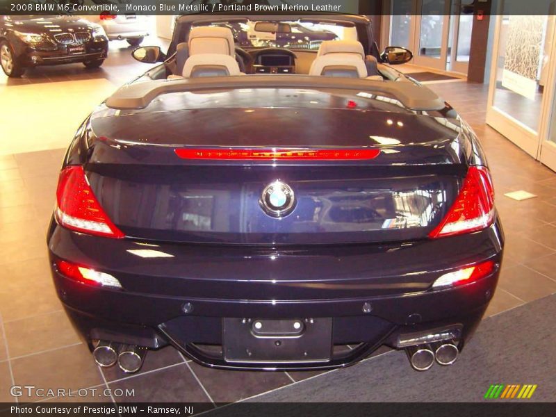 Monaco Blue Metallic / Portland Brown Merino Leather 2008 BMW M6 Convertible