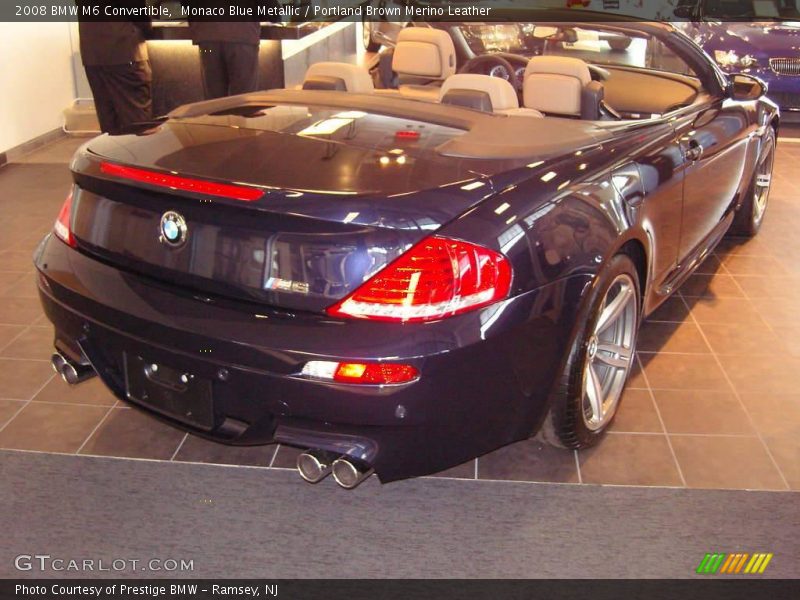 Monaco Blue Metallic / Portland Brown Merino Leather 2008 BMW M6 Convertible