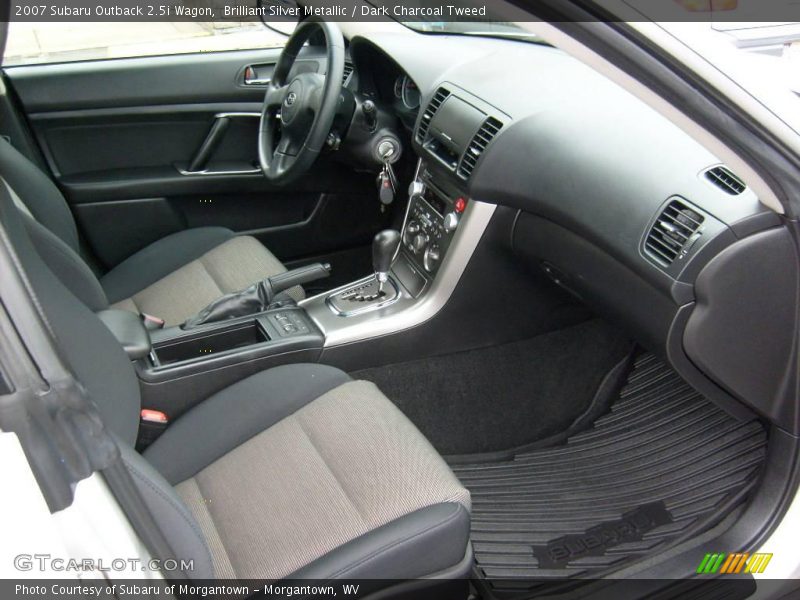 Brilliant Silver Metallic / Dark Charcoal Tweed 2007 Subaru Outback 2.5i Wagon