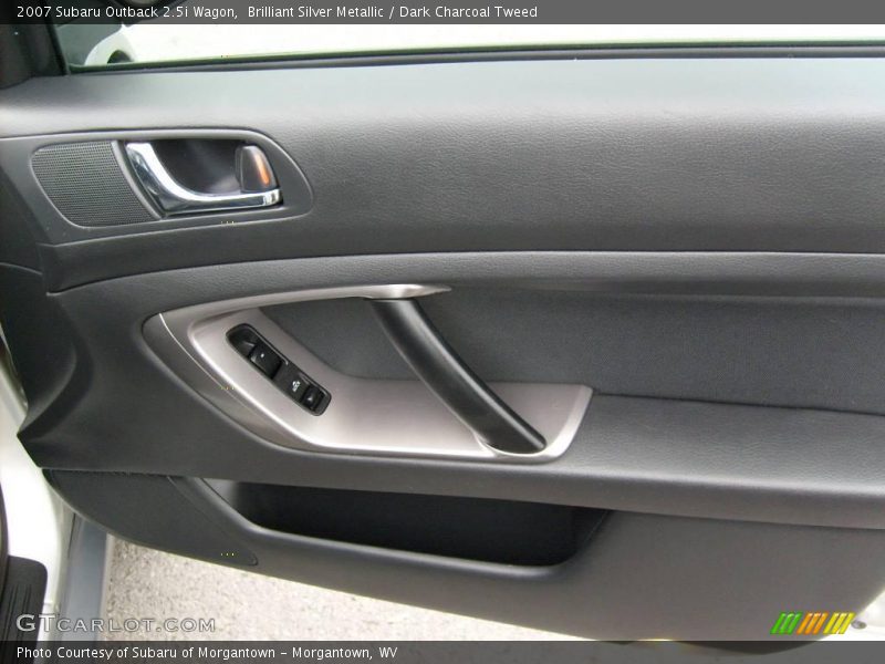 Brilliant Silver Metallic / Dark Charcoal Tweed 2007 Subaru Outback 2.5i Wagon
