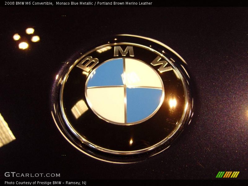 Monaco Blue Metallic / Portland Brown Merino Leather 2008 BMW M6 Convertible